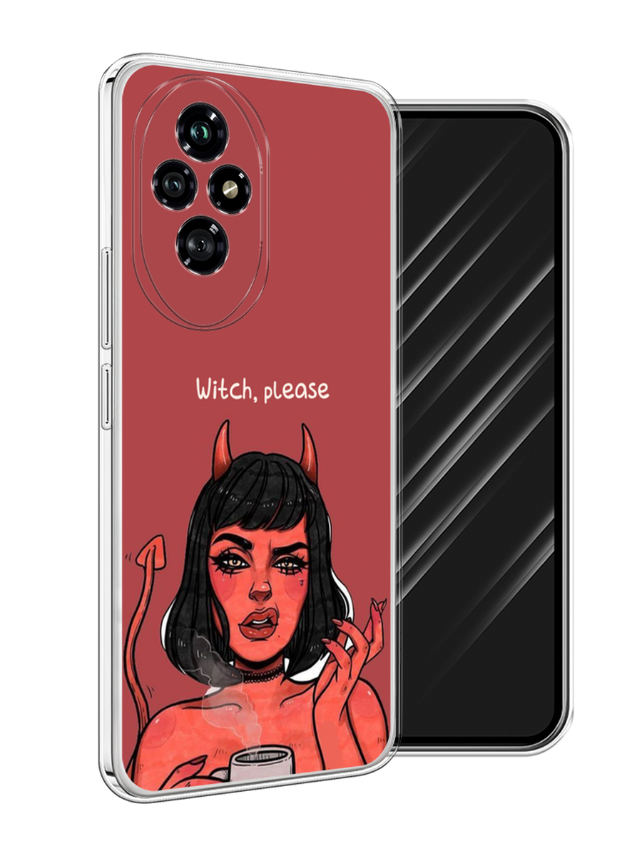 

Чехол Awog на Honor 200 "Evil Girl", Бордовый;черный, 6124750-1