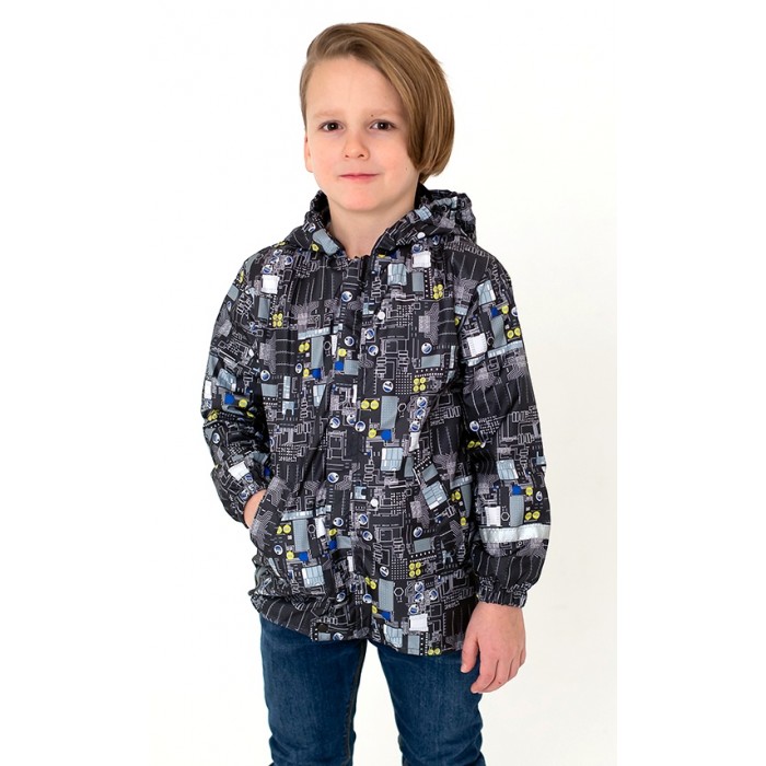 Ветровка детская Дашенька 923925, темно-серый, 86 дашенька рубашка для мальчика 1676