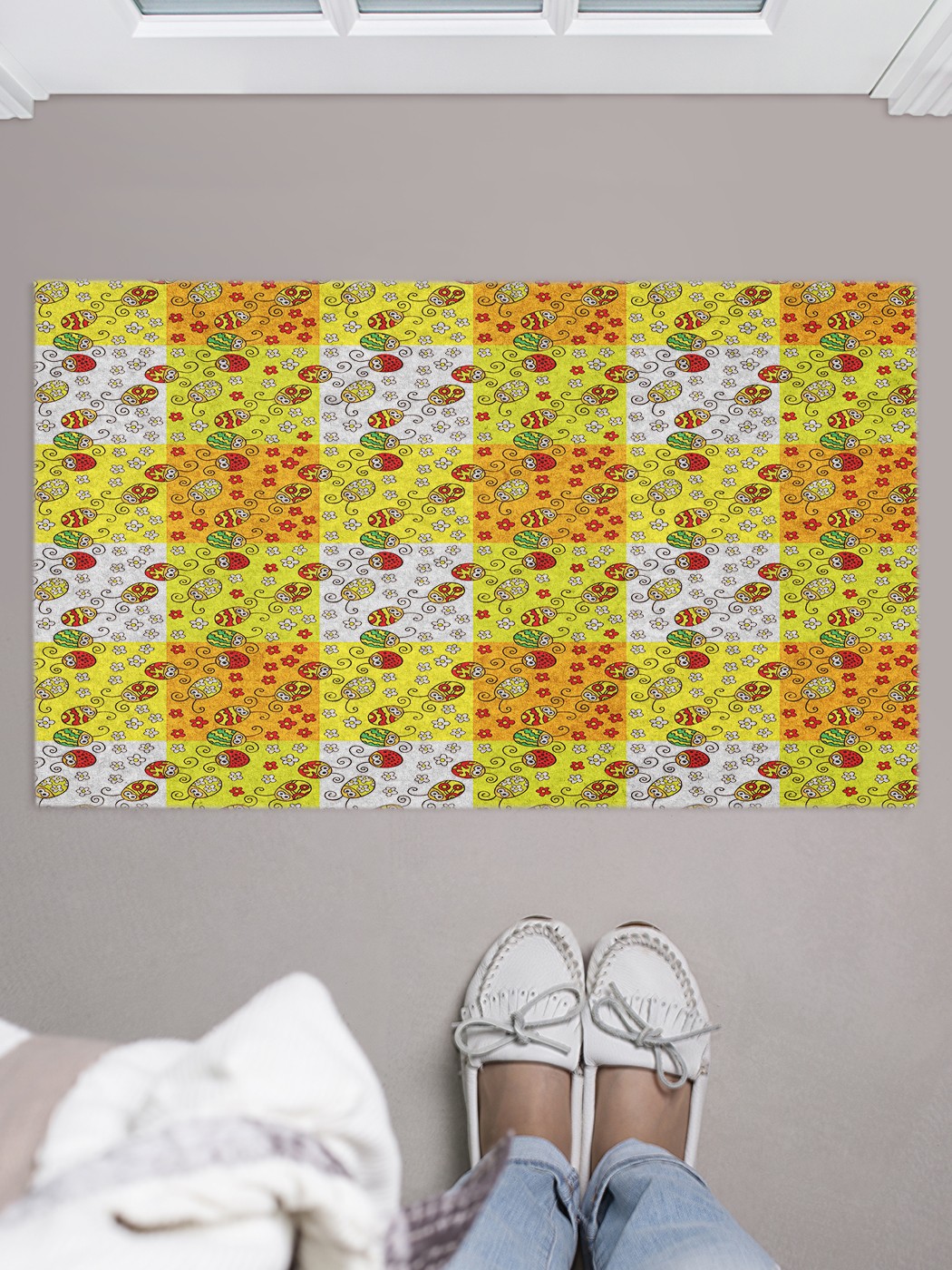 

door_48675 Придверный коврик в прихожую для обуви, на резиновой основе, 75x45 см