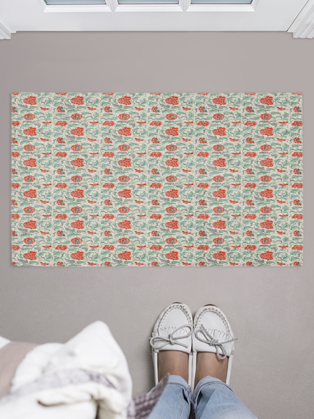 

door_48616 Придверный коврик в прихожую для обуви, на резиновой основе, 75x45 см