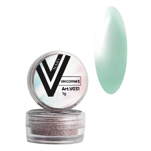 

Втирка Vogue Nails Unicorn зеленая перламутровая полупрозрачная 2 г, Зеленый