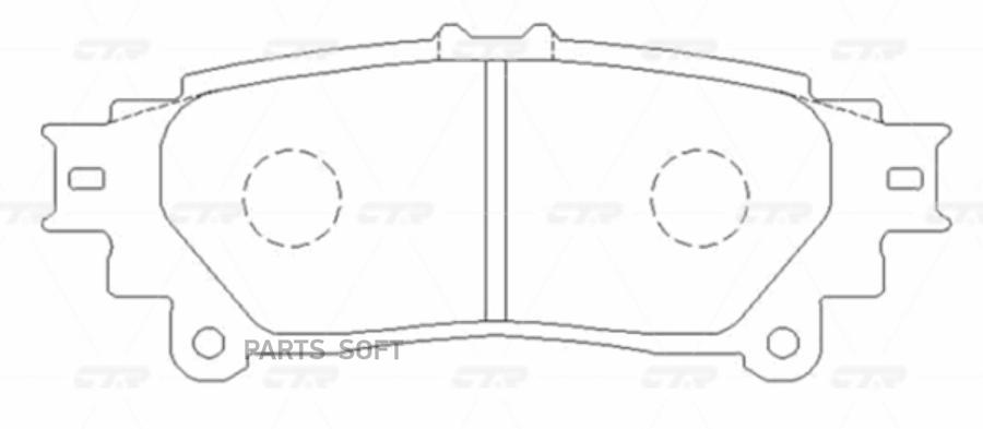 

Тормозные колодки Ctr задние дисковые gk1085