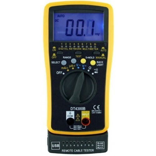 

WHDZ DT4300B Мультиметр с функцией кабельного тестера, WHDZ цифровой DT4300B