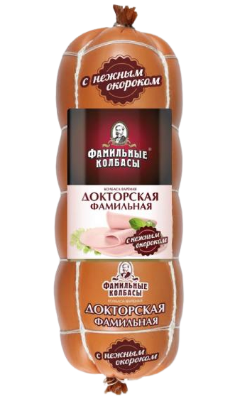 

Колбаса Фамильные Колбасы Докторская Фамильная вареная с нежным окороком