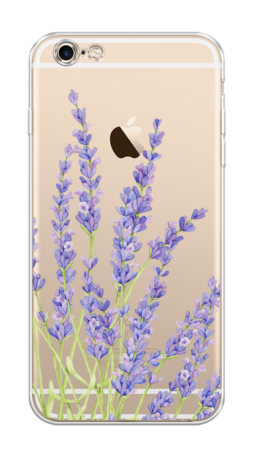 

Чехол на Apple iPhone 6 Plus/6S Plus "Лавандовые стебли", Фиолетовый;зеленый, 10550-1