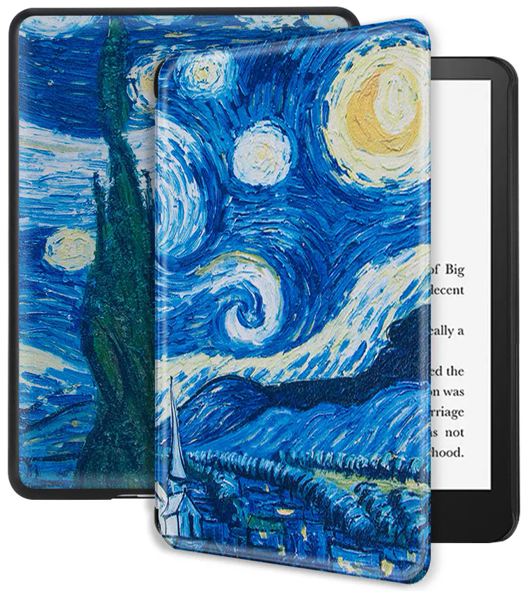 

Электронная книга Amazon Kindle PaperWhite 2021 8Gb Special Offer с обложкой Van Gogh, Черный