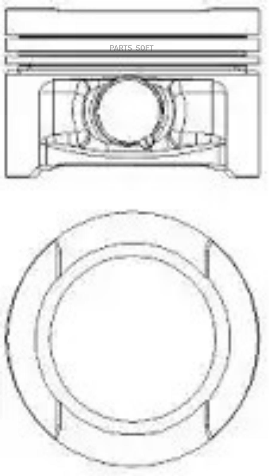 

Поршень AUDI/VW/SEAT 1.6L 94-2006 D=81мм STD