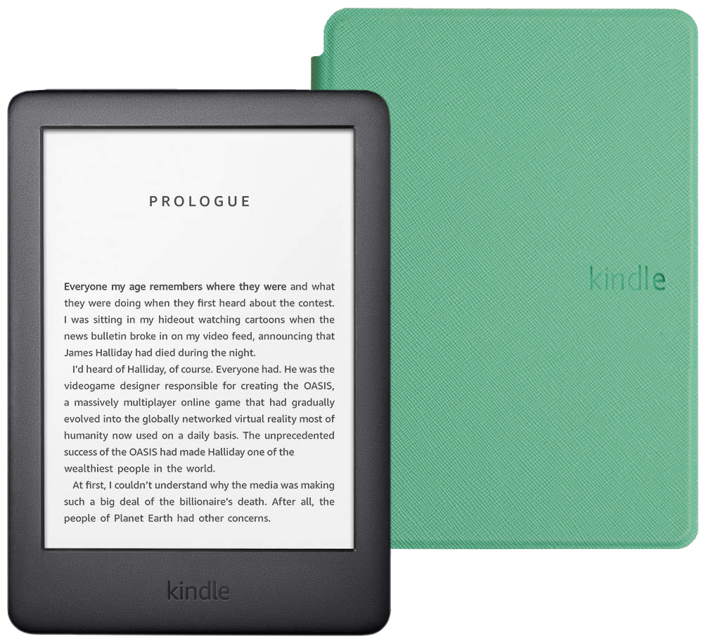 фото Электронная книга amazon kindle paperwhite 2021 8gb special offer с обложкой light green