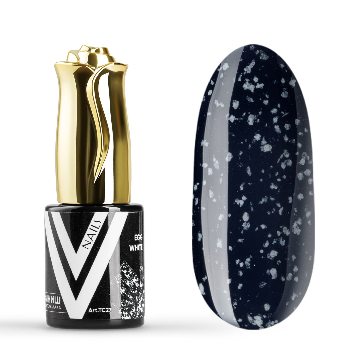 фото Топ для гель-лака vogue nails egg white, 10 мл