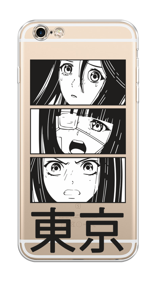 

Чехол на Apple iPhone 6 Plus/6S Plus "Tokyo girls", Белый;черный;прозрачный, 10550-1