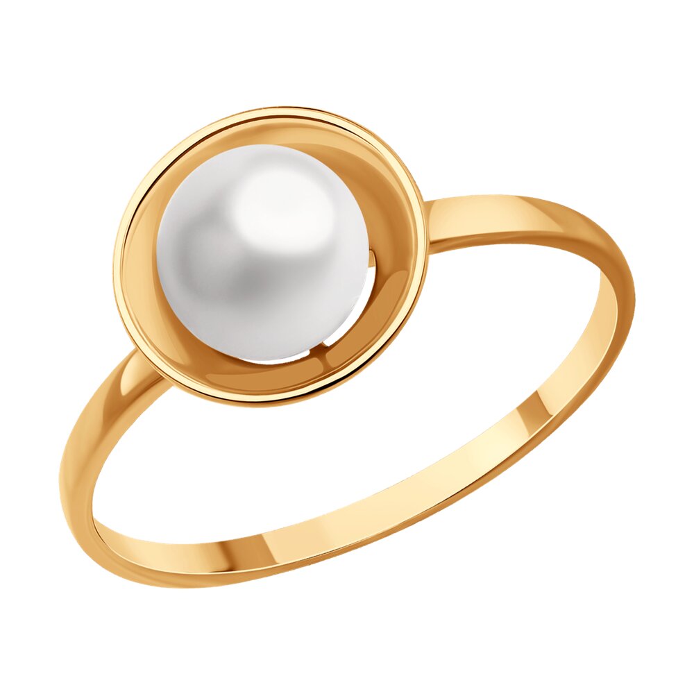 

Кольцо из красного золота с жемчугом р. , Diamant 51-310-01823-1, 51-310-01823-1
