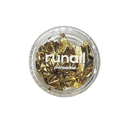 Фольга RuNail «Поталь», золото хлопушка бумфети серпантин фольга золото 20 см