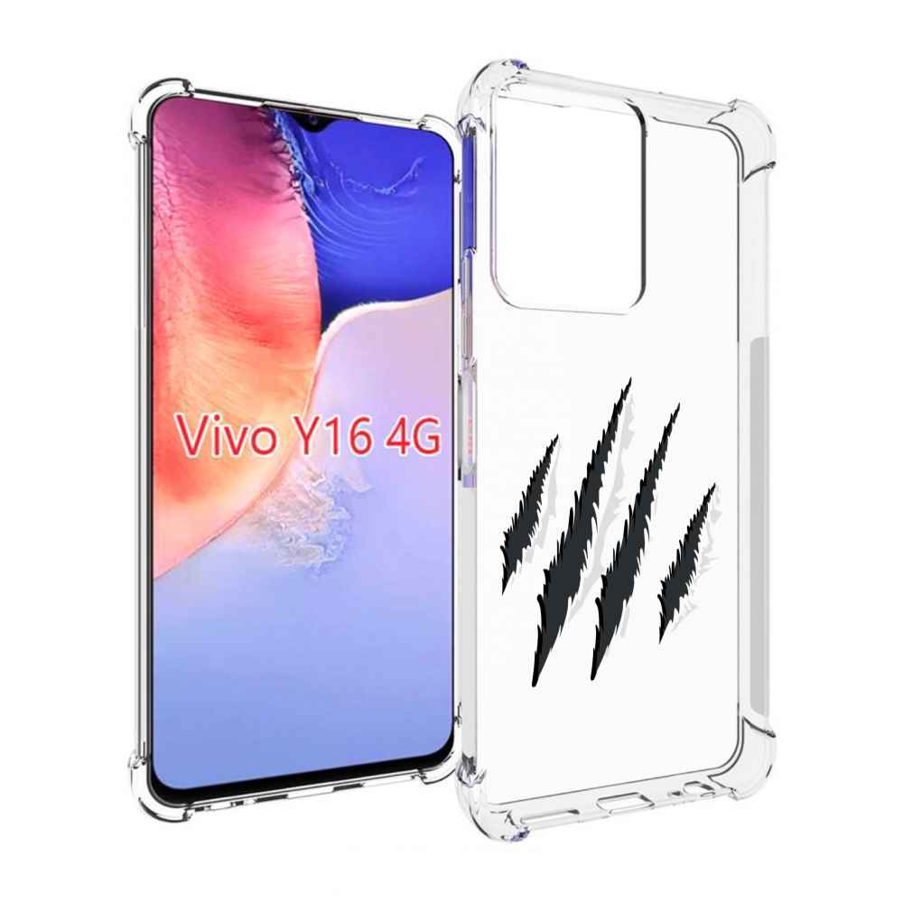 

Чехол MyPads след-когтей для Vivo Y16 4G/ Vivo Y02S, Прозрачный, Tocco
