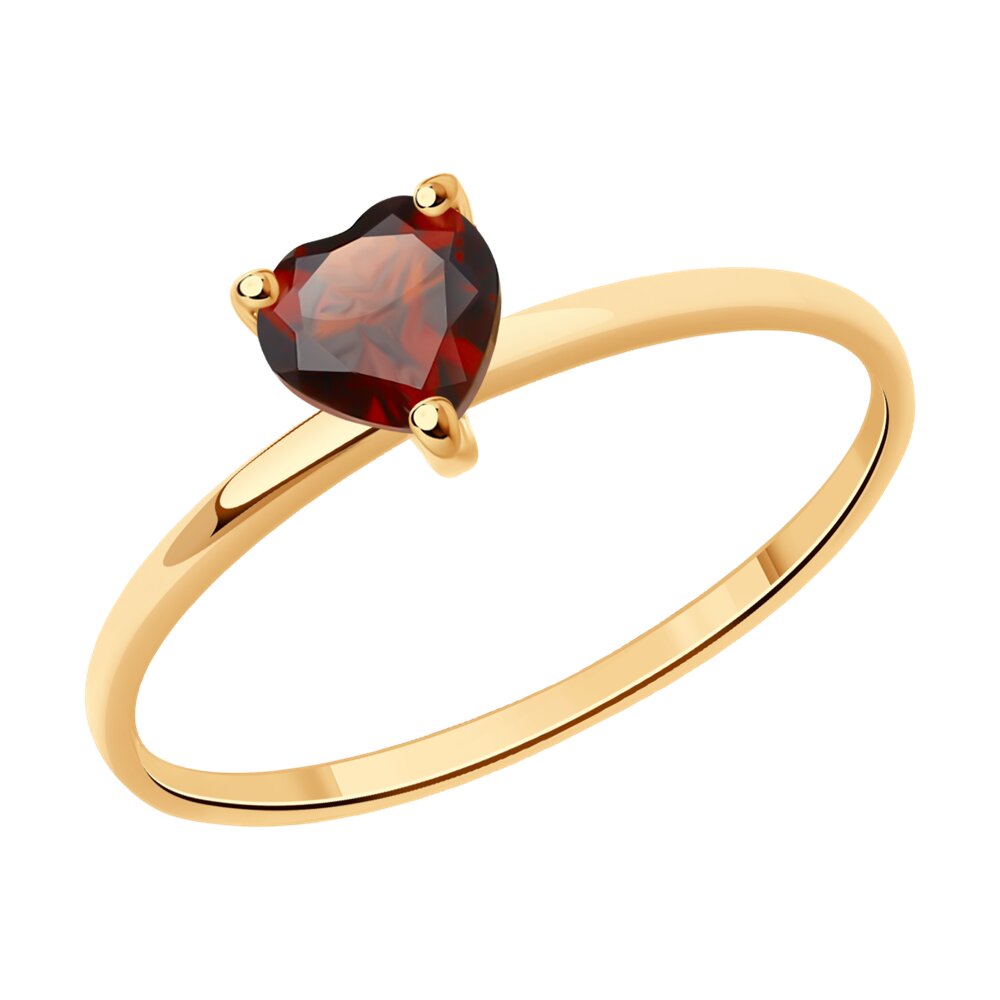 

Кольцо из красного золота с гранатом р. 16 Diamant 51-310-01741-2, 51-310-01741-2