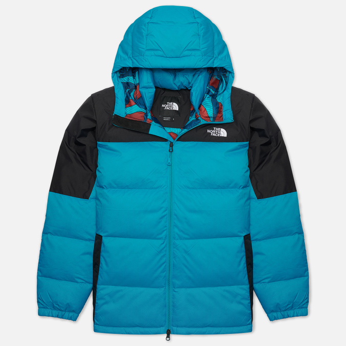 фото Пуховик мужской the north face ta4m9l голубой l