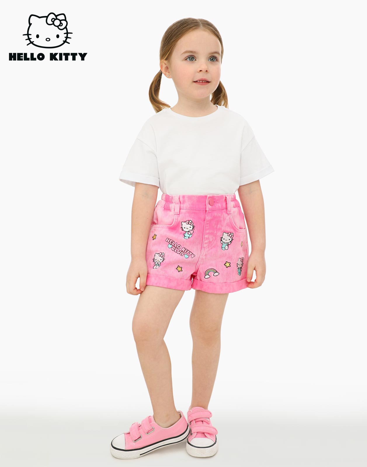 Розовые шорты из коллекции Hello Kitty для девочки р.128