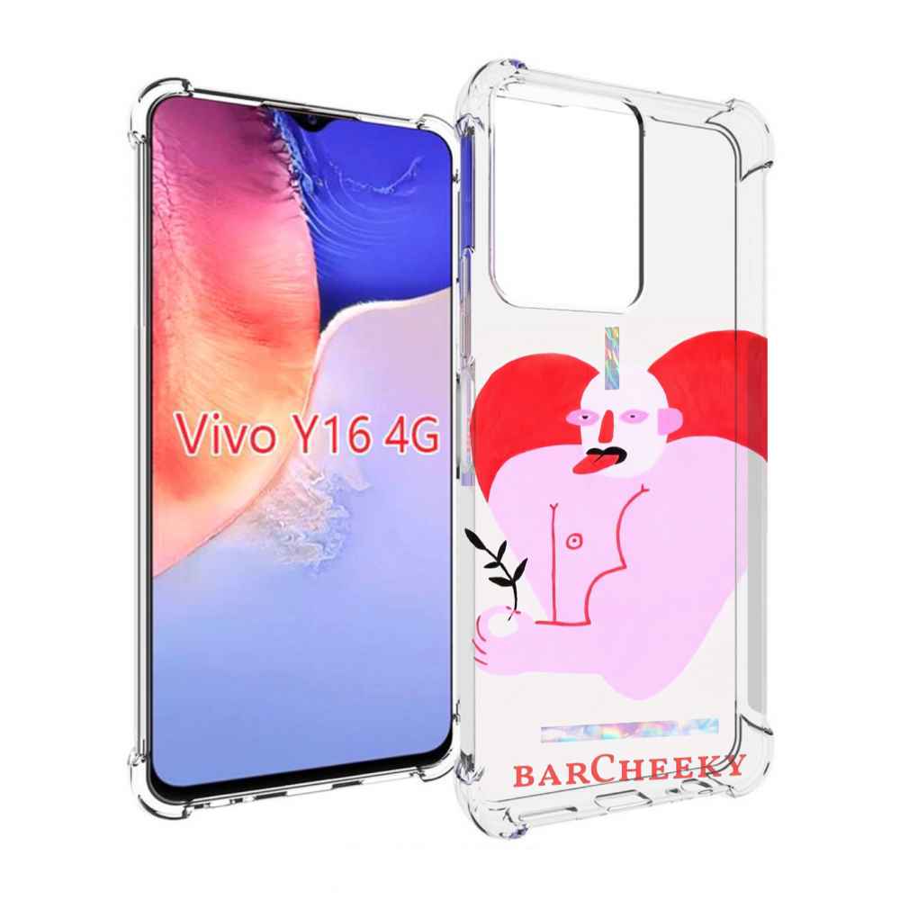 

Чехол MyPads силач в сердце женский для Vivo Y16 4G/ Vivo Y02S, Прозрачный, Tocco