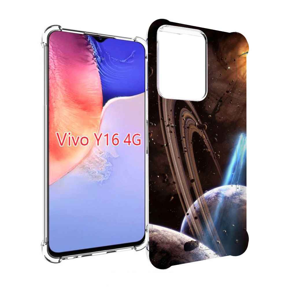 

Чехол MyPads сатурн в космосе для Vivo Y16 4G/ Vivo Y02S, Прозрачный, Tocco