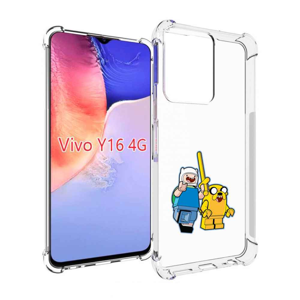 

Чехол MyPads время приключений лего для Vivo Y16 4G/ Vivo Y02S, Прозрачный, Tocco