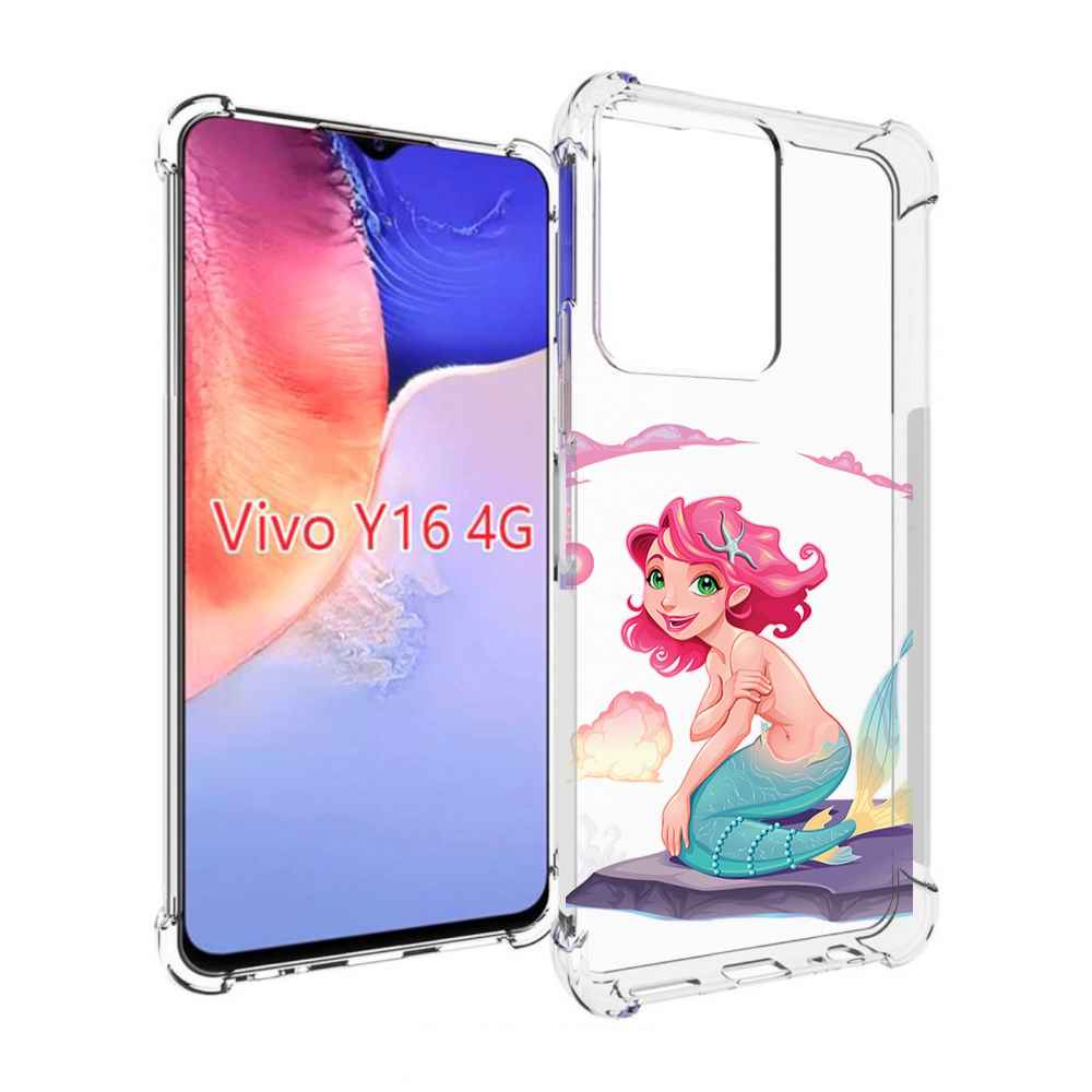 

Чехол MyPads русалочка для Vivo Y16 4G/ Vivo Y02S, Прозрачный, Tocco