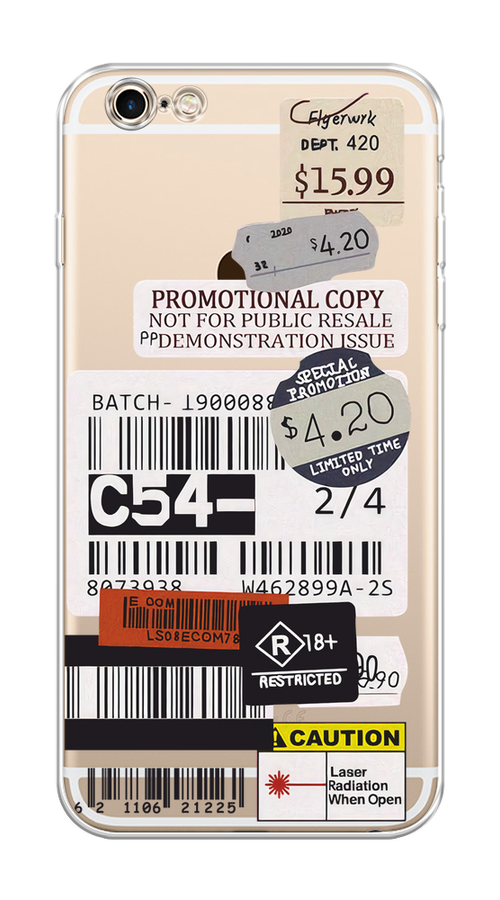 

Чехол на Apple iPhone 6 Plus/6S Plus "Flight to Paris", Серый;бежевый, 10550-1