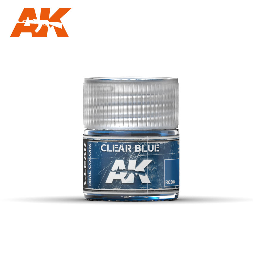 фото Краска акриловая ak interactive clear blue прозрачный синий, 10 мл