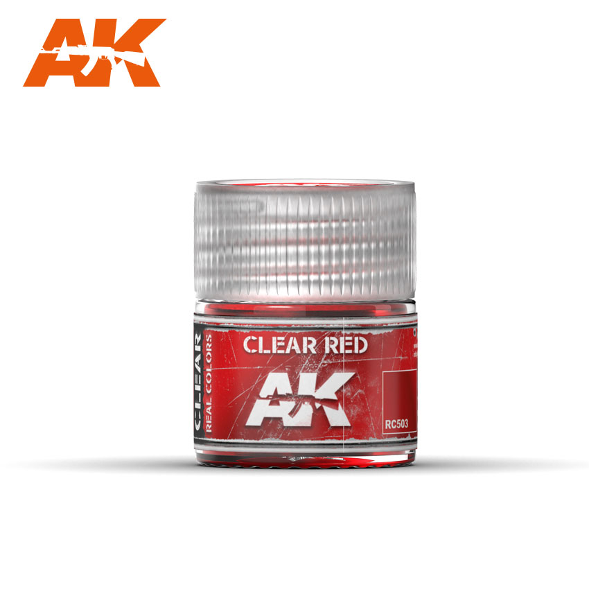 фото Краска акриловая ak interactive clear red прозрачный красный, 10 мл