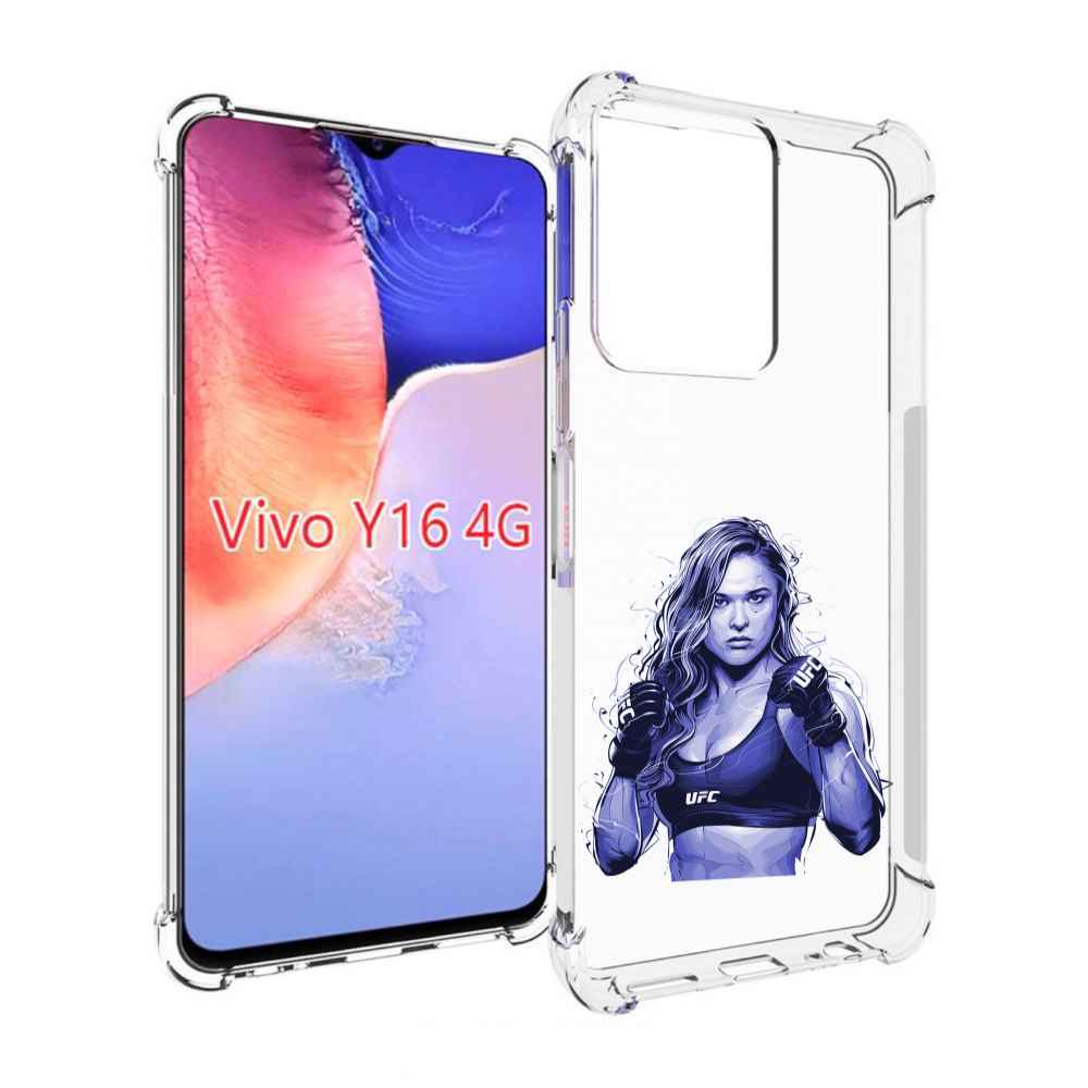 

Чехол MyPads ронда-роузи-юфс для Vivo Y16 4G/ Vivo Y02S, Прозрачный, Tocco