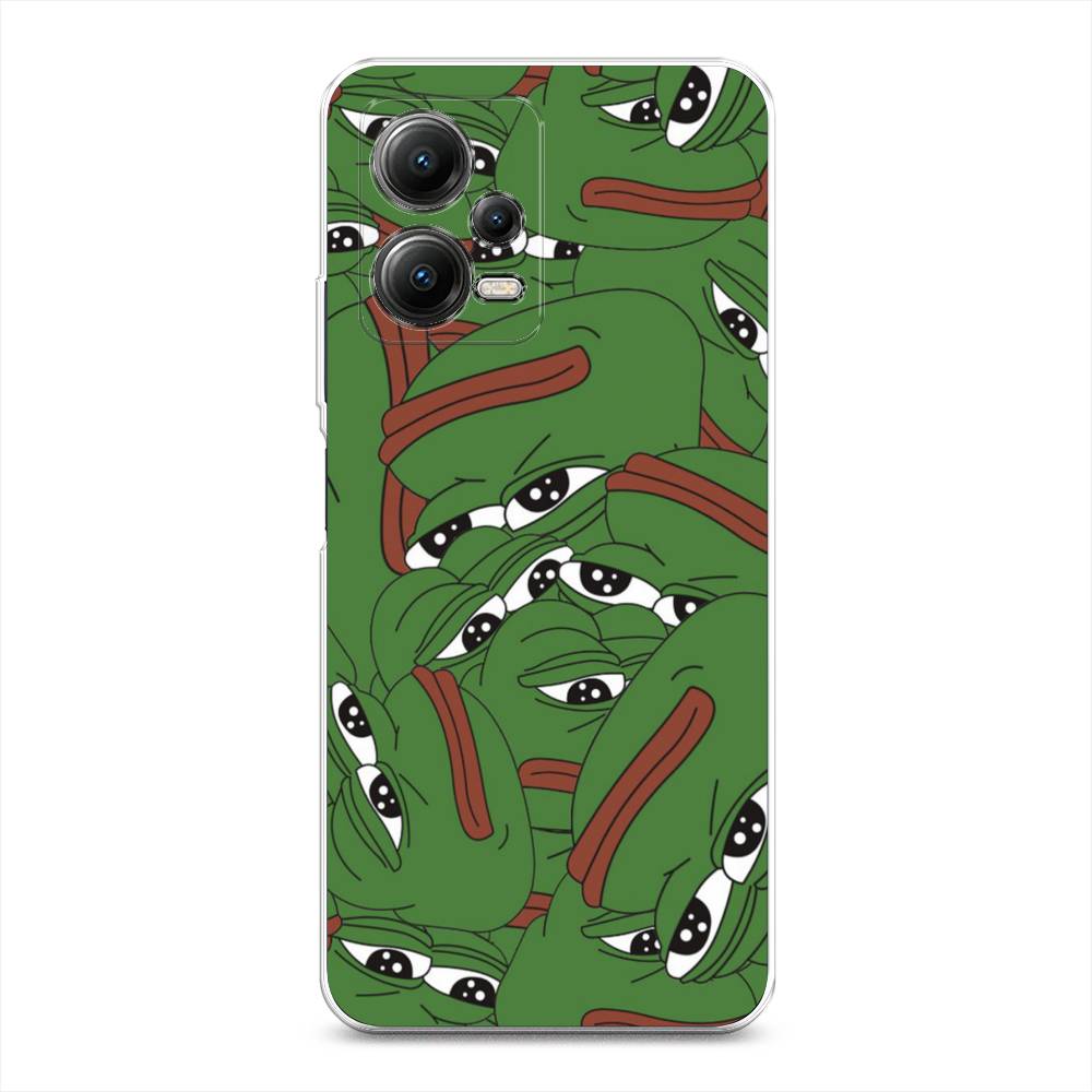 

Чехол Awog на Poco X5 5G "Печальный frog", Зеленый;белый, 317950-9