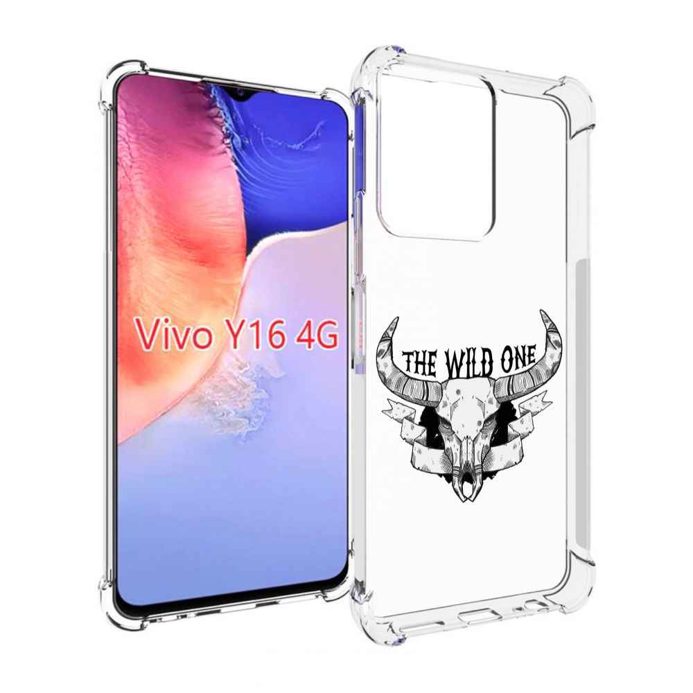 

Чехол MyPads рогатый-череп-оленя для Vivo Y16 4G/ Vivo Y02S, Прозрачный, Tocco
