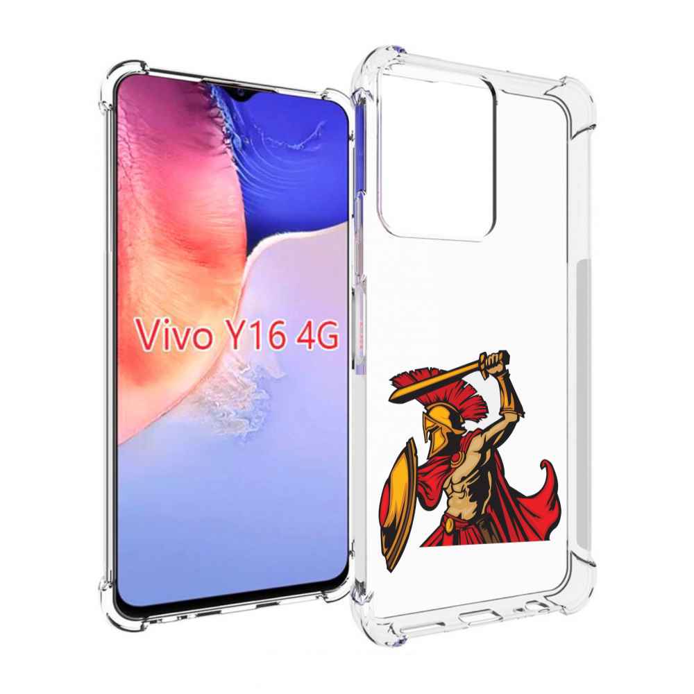 

Чехол MyPads римский-воин для Vivo Y16 4G/ Vivo Y02S, Прозрачный, Tocco