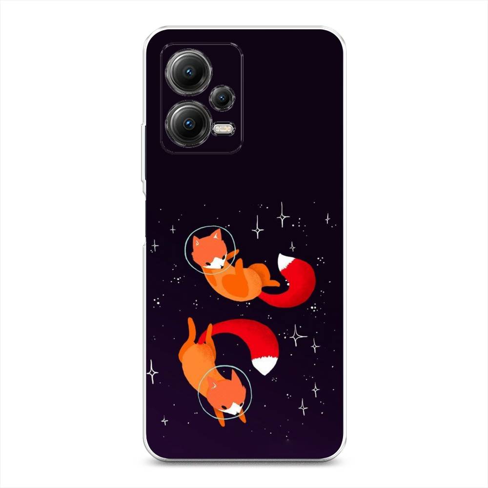 

Чехол Awog на Poco X5 5G "Лисы космонавты", Оранжевый, 317950-4