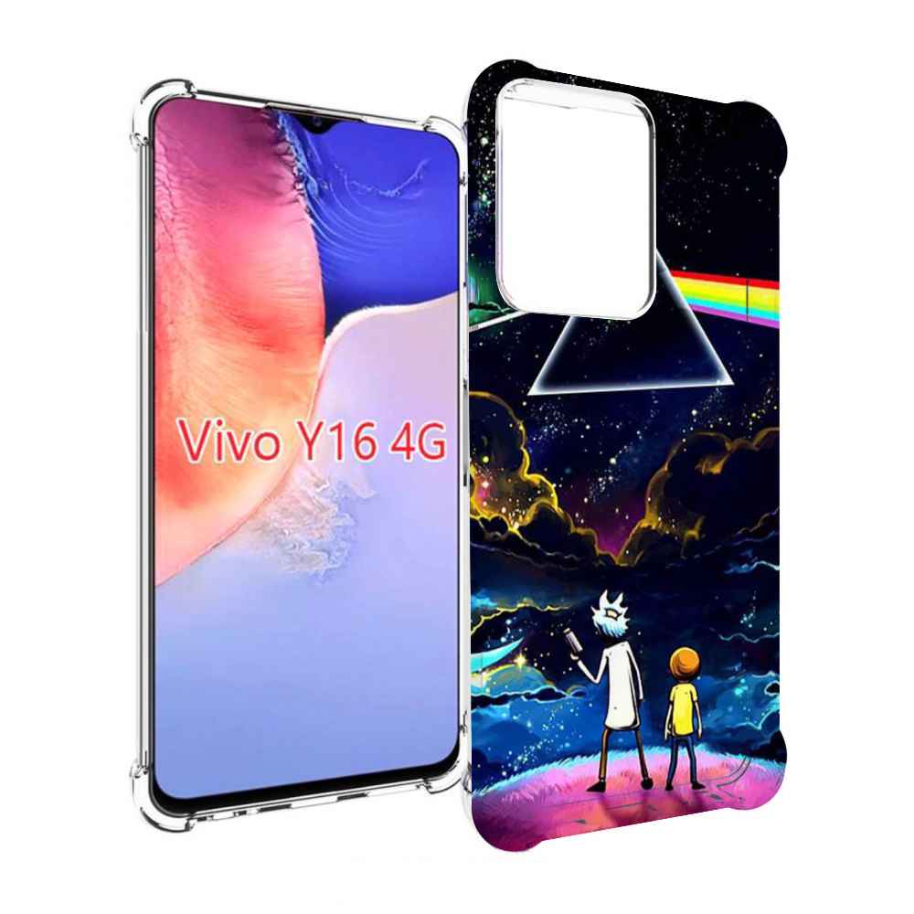

Чехол MyPads рик и морти в космосе для Vivo Y16 4G/ Vivo Y02S, Прозрачный, Tocco
