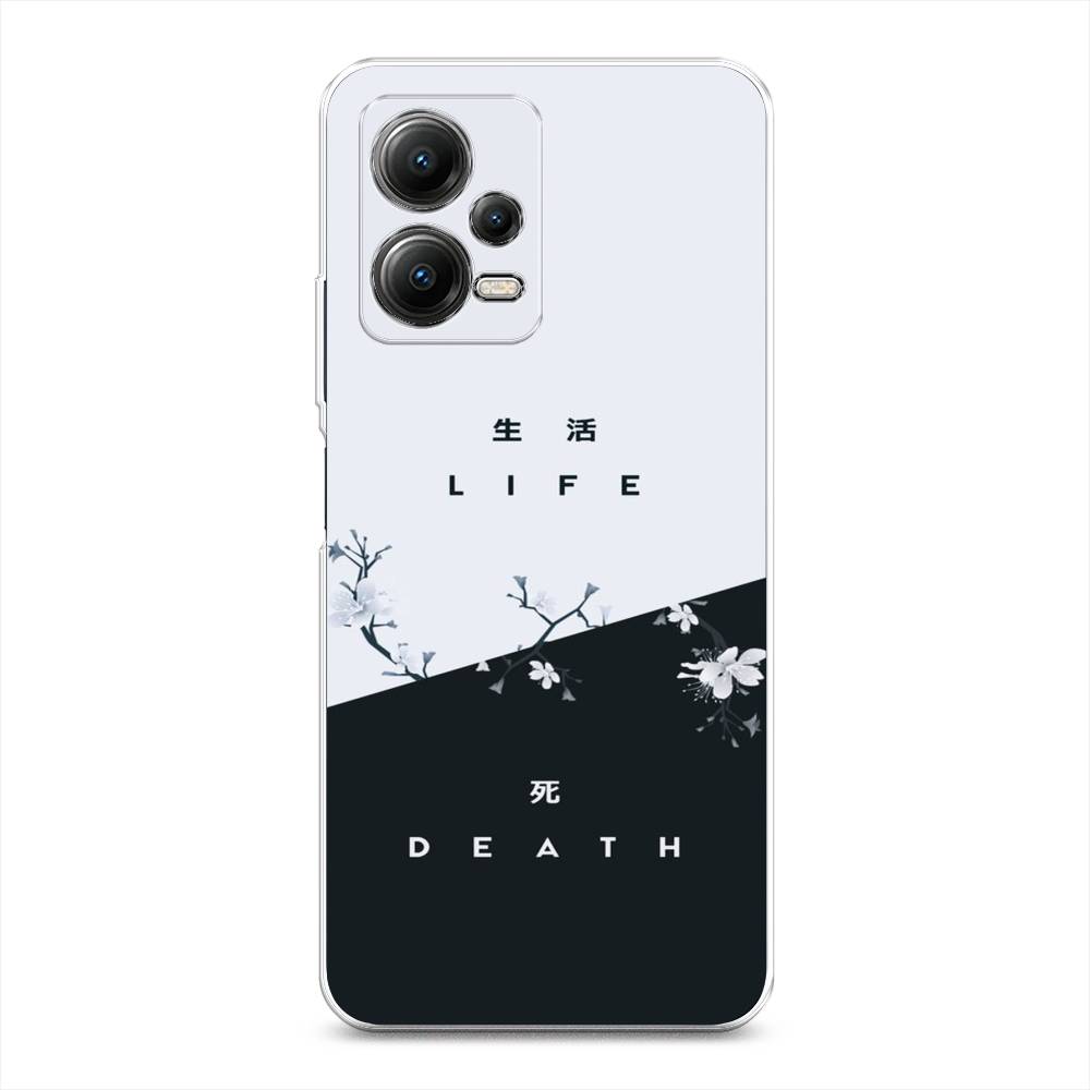 

Чехол Awog на Poco X5 5G "Life and death", Черный;серый, 317950-7