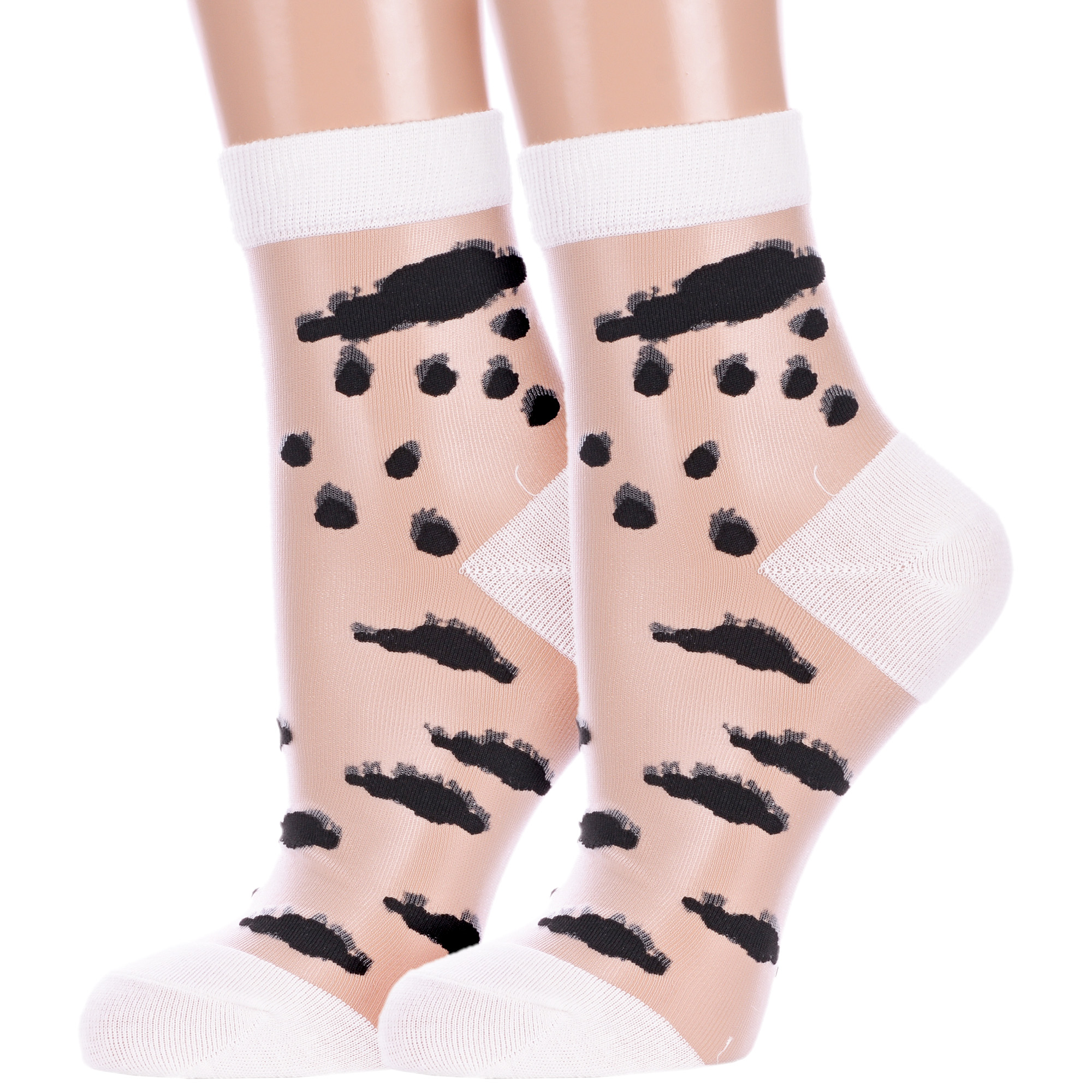 Комплект носков женских Hobby Line 2-нжст2046 белых 36-40, 2 пары