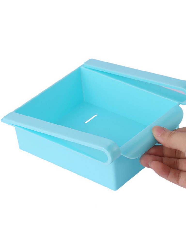 фото Органайзер для холодильника refrigerator multifunctional storage box (голубой ) nobrand