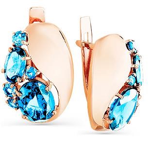 

Серьги женские из золота Magic Stones 02-2-642-1300-010, топаз, 02-2-642-1300-010