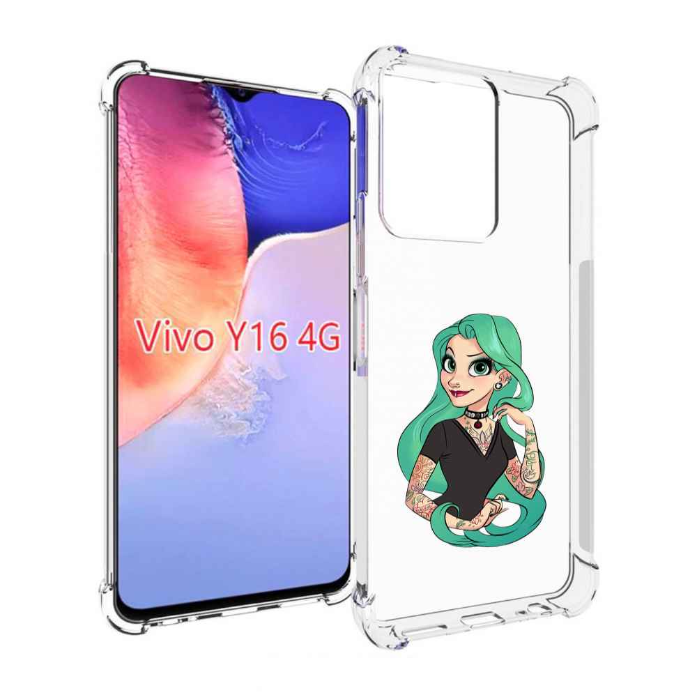 

Чехол MyPads рапунцель-в-тату женский для Vivo Y16 4G/ Vivo Y02S, Прозрачный, Tocco