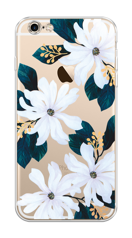 

Чехол на Apple iPhone 6 Plus/6S Plus "Delilah Flower", Зеленый;белый, 10550-1