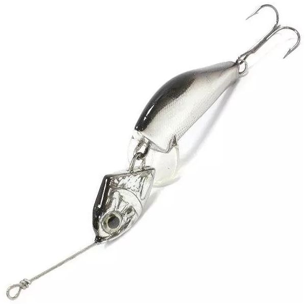

Воблер Wake Jigwobbler 6 г, 50 мм, black silver, 1 шт., Серебристый;черный, Jigwobbler