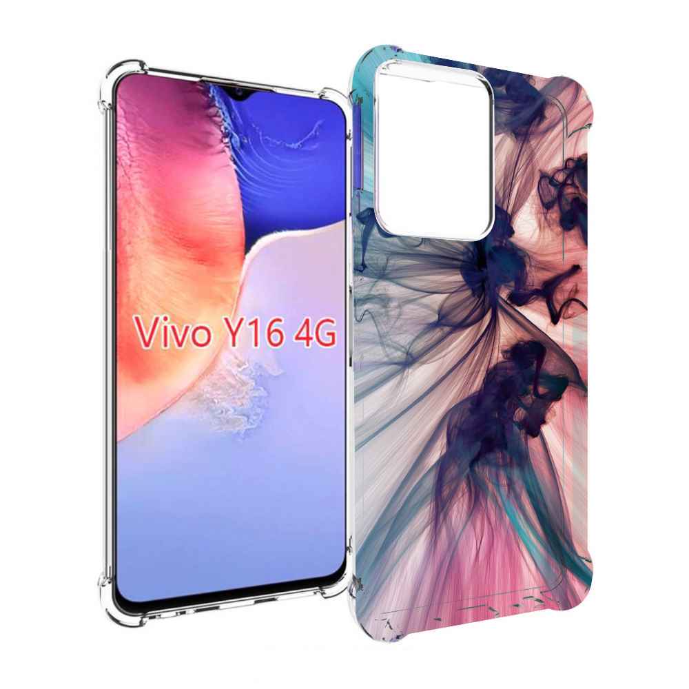 

Чехол MyPads разноцветный дым для Vivo Y16 4G/ Vivo Y02S, Прозрачный, Tocco