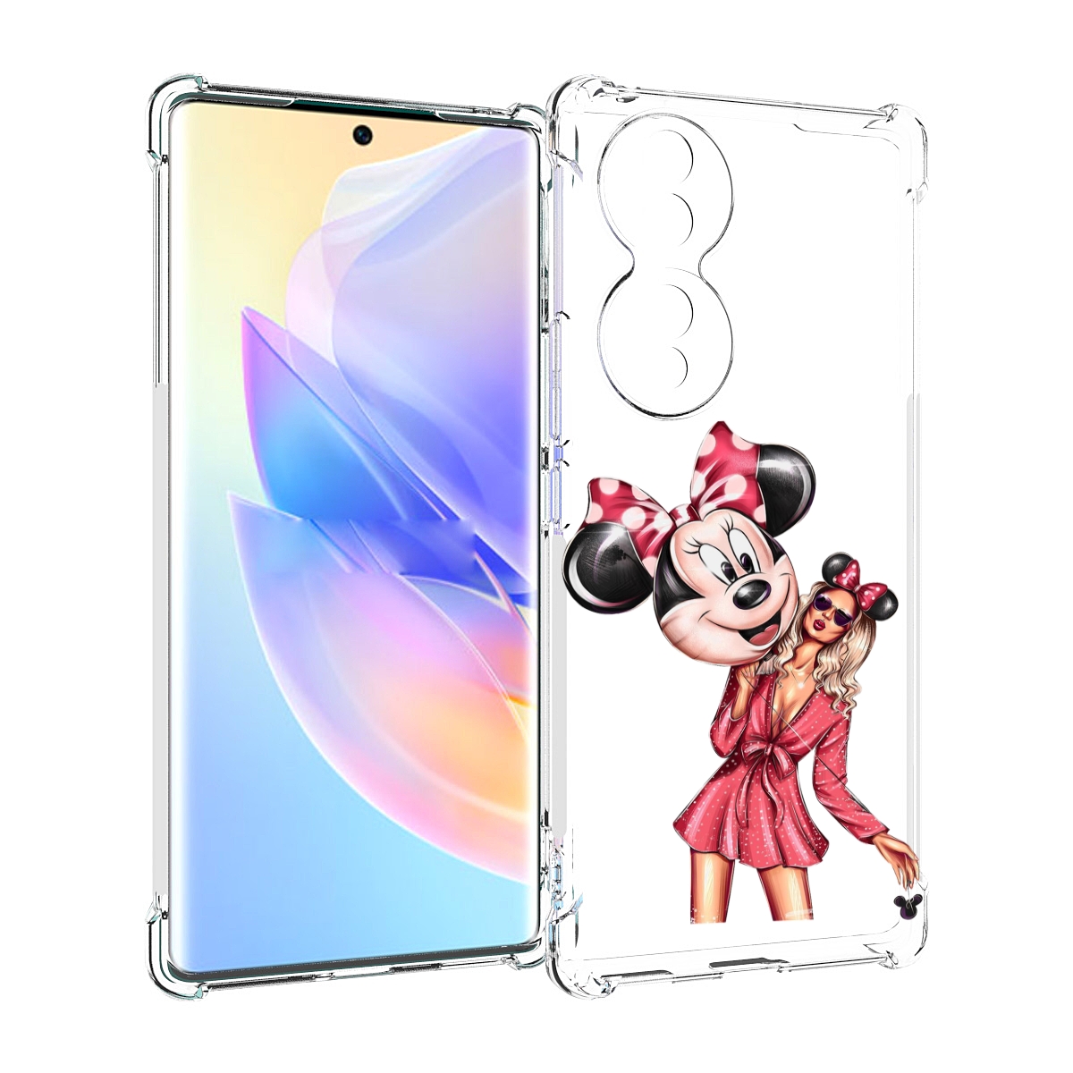 

Чехол MyPads девушка-с-шариком женский для Honor 70, Прозрачный, Tocco