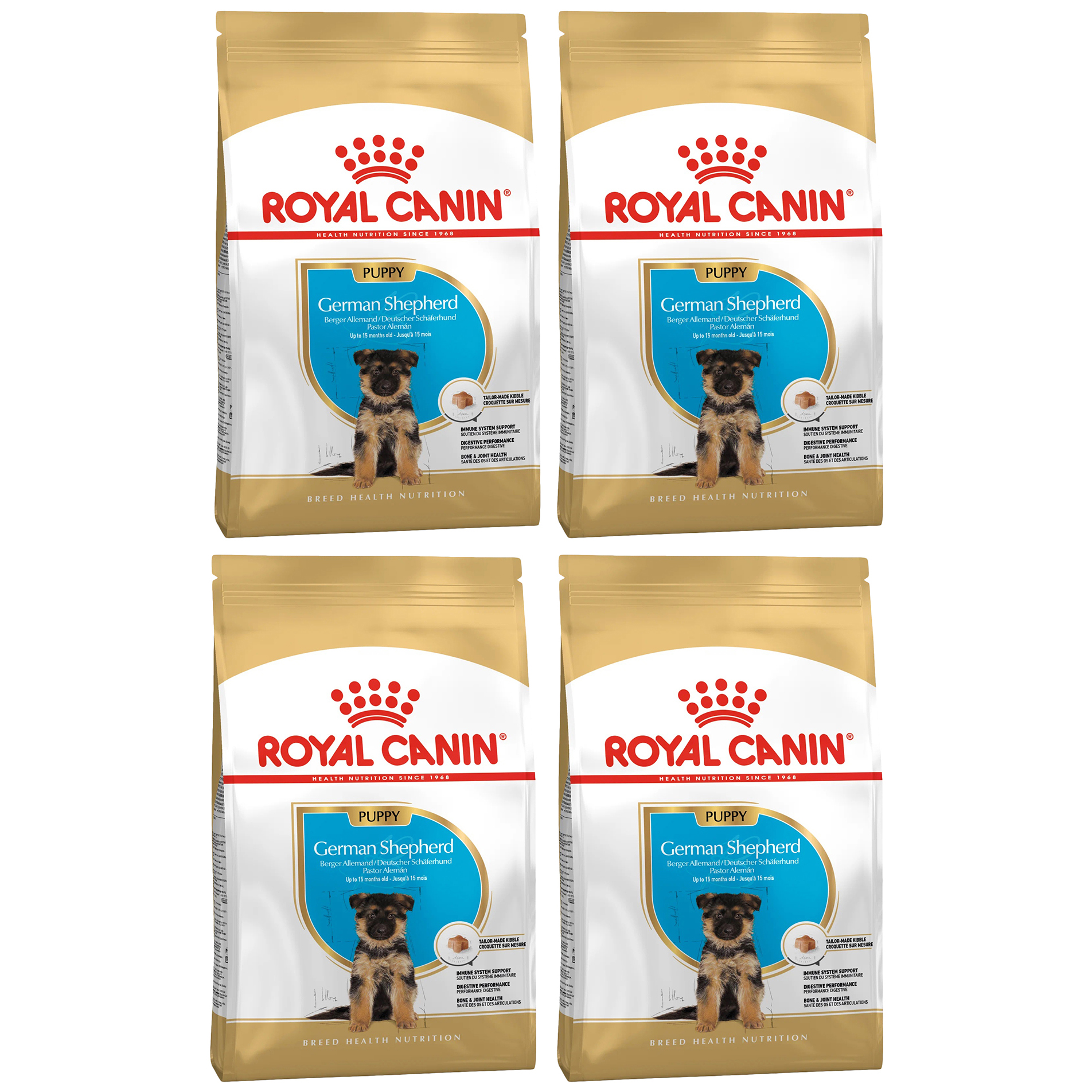 

Сухой корм для щенков ROYAL CANIN GERMAN SHEPHERD PUPPY для немецкой овчарки, 4шт по 3кг