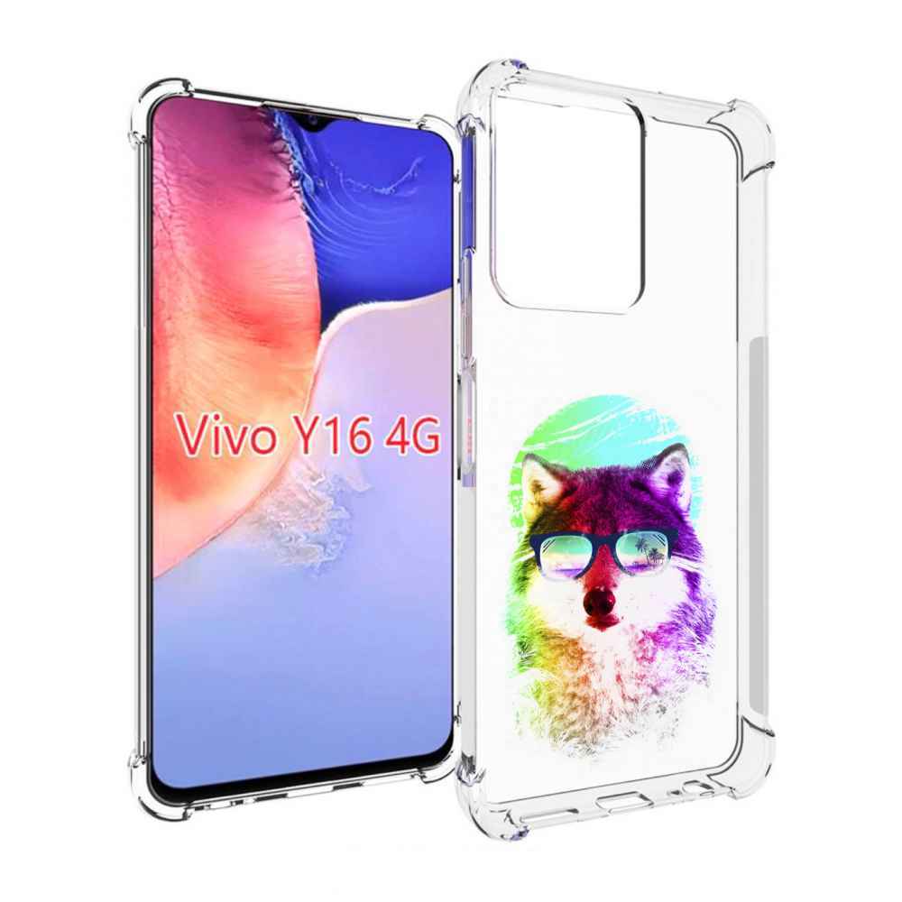 

Чехол MyPads радужный волк детский для Vivo Y16 4G/ Vivo Y02S, Прозрачный, Tocco