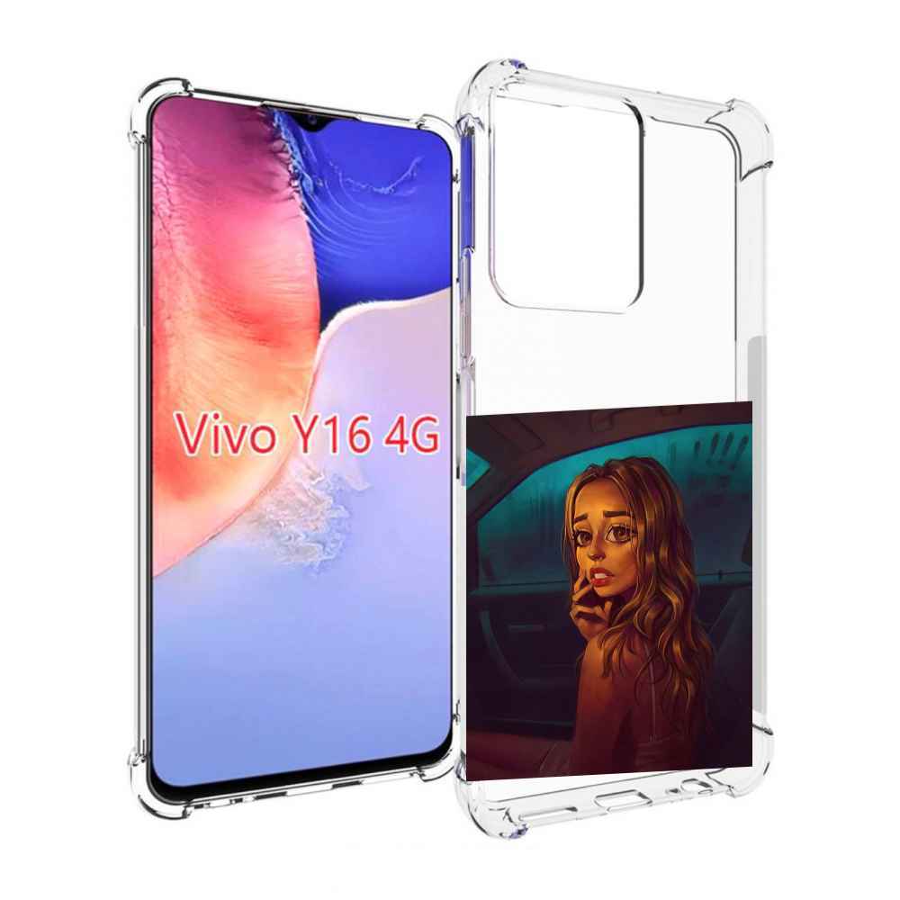 

Чехол MyPads пуп-невесты женский для Vivo Y16 4G/ Vivo Y02S, Прозрачный, Tocco