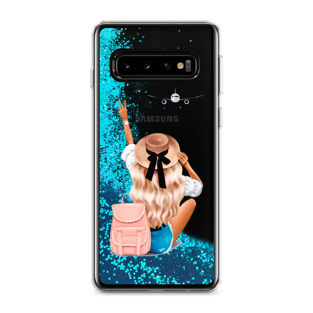 

Чехол Awog на Samsung Galaxy S10 "Автостопом самолетом", Разноцветный, 27093-1