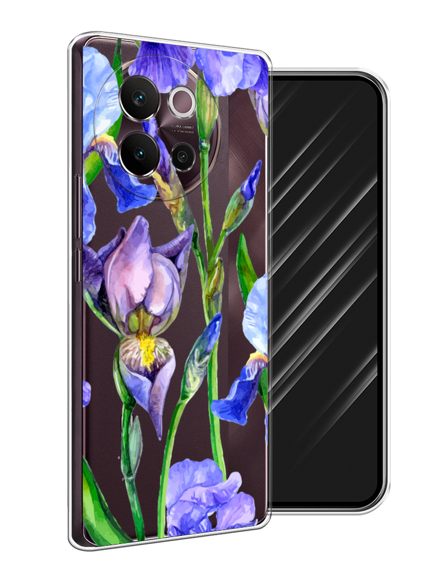 

Чехол Awog на Vivo V40 Lite 5G "Синие ирисы", Фиолетовый;голубой;зеленый, 2611550-1