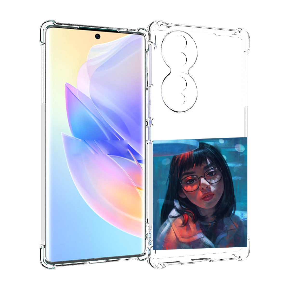 

Чехол MyPads девушка-под-красным-светом для Honor 70, Прозрачный, Tocco