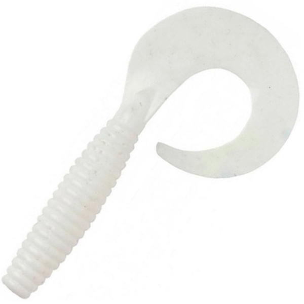 

Силиконовая приманка Wake Grub 135 мм, white glow 033, 5 шт., Белый, Grub