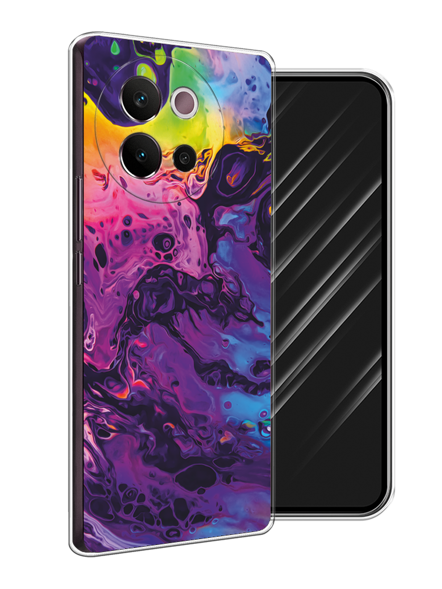 

Чехол Awog на Vivo V40 Lite 5G "ACID fluid", Бордовый, 2611550-1